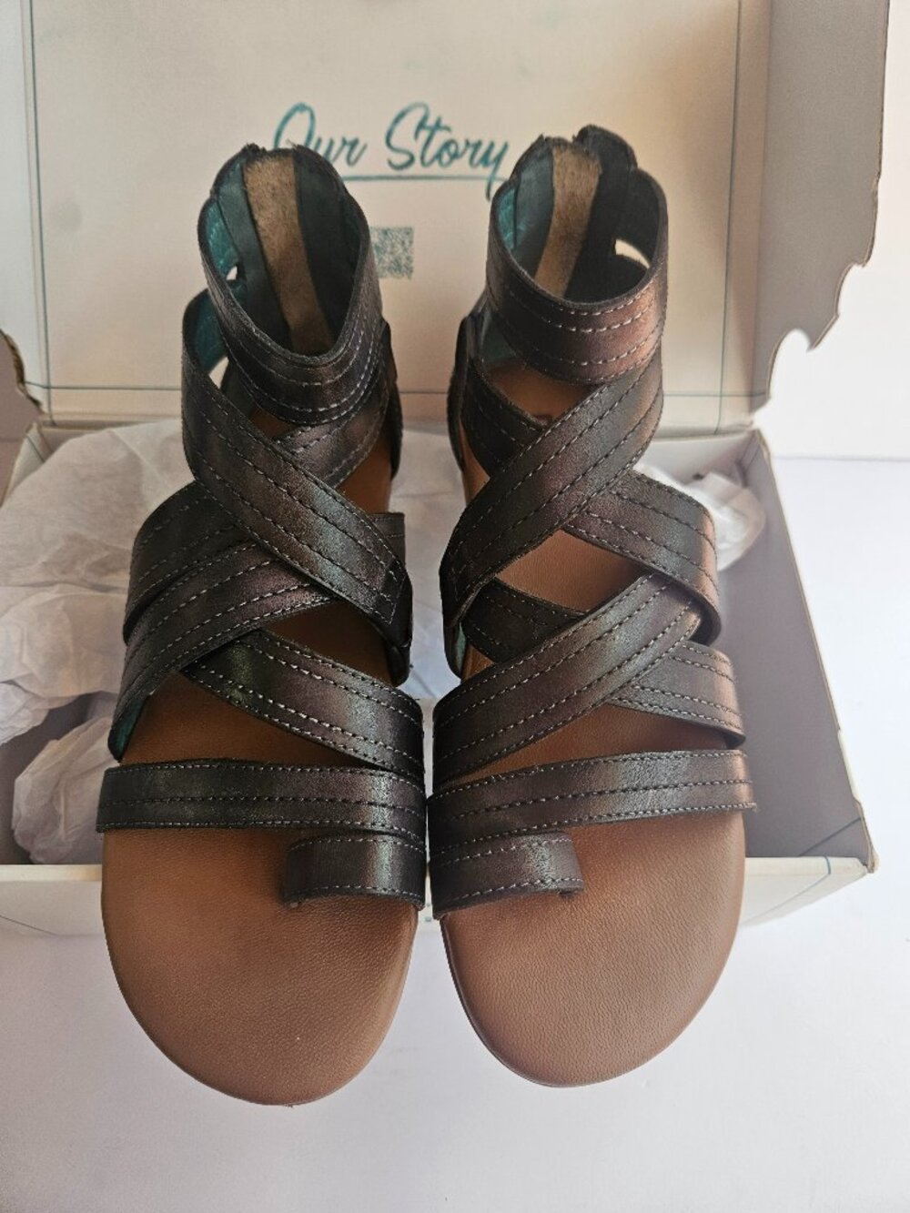 ROAN BY BED STU Majesty Gladiator Sandal - Black HD TML - Womens 7.5
